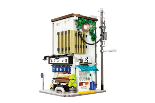 CaDA Klemmbausteine Japanischer Dampfbrötchen Shop - 1108 Teile