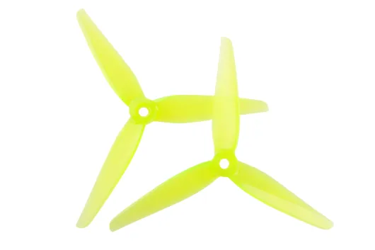 HQ Racing Prop R35 5,1x3,5x3 aus Poly Carbonate in Gelb transparent 2CW+2CCW