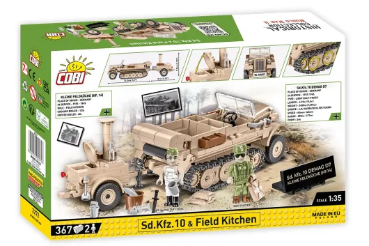 COBI Klemmbausteine Auto SD KFZ 10 Demag mit Feldküche Executive Edition - 367 Teile