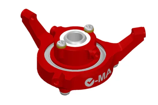 L-MA Precision Tuning Taumelscheiben Set aus Aluminium in Rot für BLADE InFusion 180