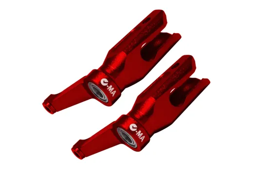 L-MA Precision Tuning Hauptrotorblatt Halter Set aus Aluminium in Rot für BLADE InFusion 180