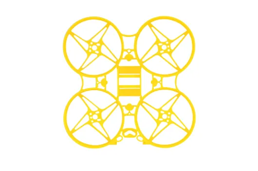 BetaFPV Hauptrahmen für Meteor75 (für 0802 Motoren) in gelb