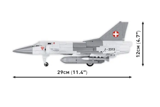 COBI Klemmbausteine Flugzeug Mirage IIRS Swiss - 453 Teile