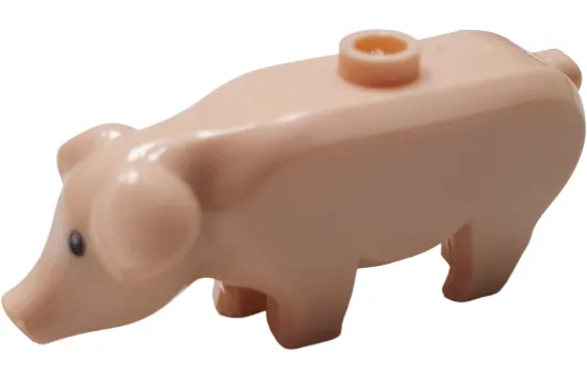 Klemmbausteine Tier Schwein in rosa