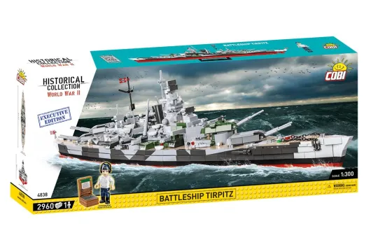 COBI Klemmbausteine Schlachtschiff Tirpitz Executive Edition - 2960 Teile