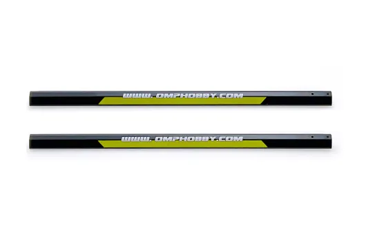OMPHobby Ersatzteile Aluminium Heckrohr in Gelb 2Stück für M2 EVO und M2 EVO MK2