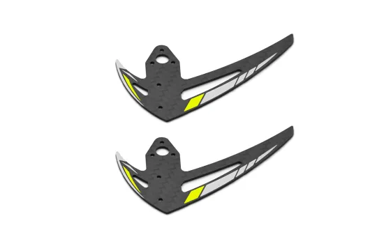 OMPHobby Ersatzteile Leitwerk Set 2Stück in Gelb für M2 EVO und M2 EVO MK2