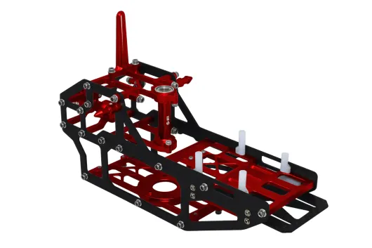 L-MA Precision Aluminium Carbonfaser Hauptrahmenset in Rot für Blade InFusion 180