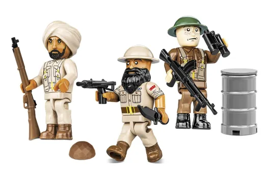 COBI Klemmbausteine Figuren Set 2. Weltkrieg Britisches Special Air Service SAS - 30 Teile