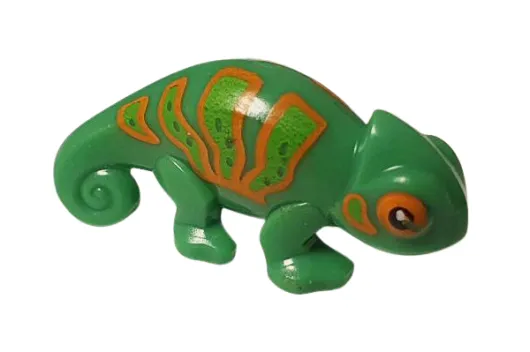 Klemmbausteine Tier Chamäleon in grün