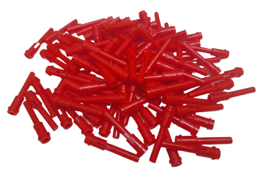 KBW Klemmbausteine Technik Pin 1/2 mit 2L Bar in rot 100Stück