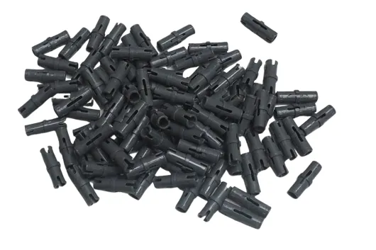 KBW Klemmbausteine Technik Pin in dunkel grau (mit Reibung) 100Stück