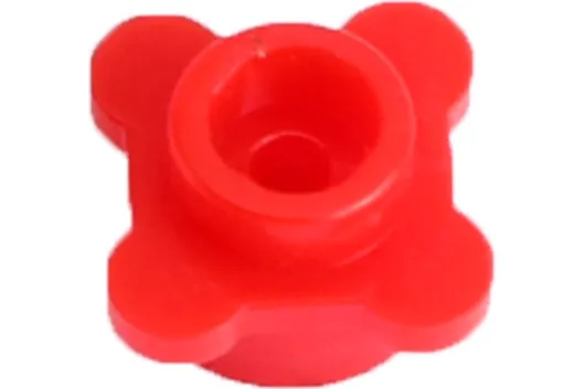 KBW Klemmbausteine Blumen Blüte mit Blütenrand in rot 100Stück