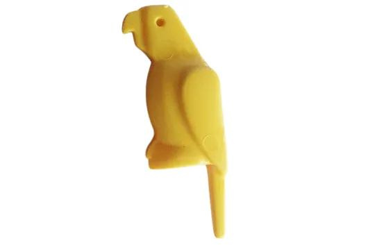 Klemmbausteine Tier Papagei in gelb