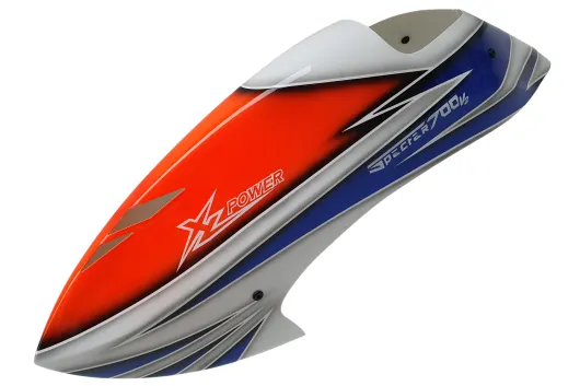XLPower Ersatzteile Kabinenhaube in Blau Orange für XLPower Specter V2