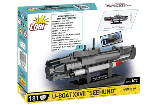 COBI Klemmbausteine U-Boot XXVII "Seehund" - 181 Teile