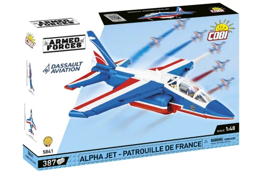 COBI Klemmbausteine Flugzeug Alpha Jet Patrouille de France - 387 Teile