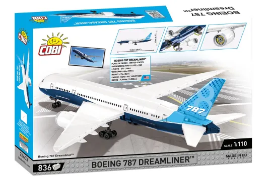 COBI Klemmbausteine Flugzeuge Boeing 787 Dreamliner - 836 Teile