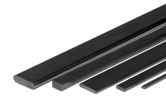 Kohlefaser-Vierkantstab 3x15mm 1Meter