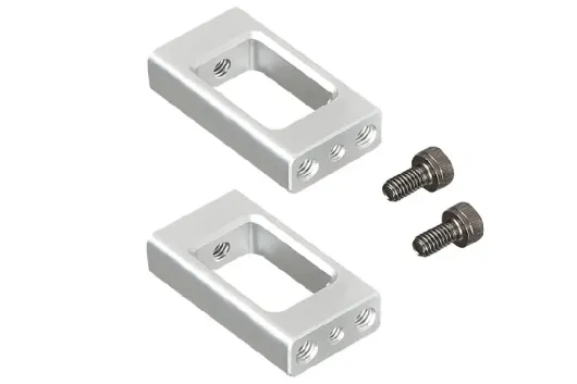 OMPHobby Ersatzteile Heckservohalterung in silber für M4