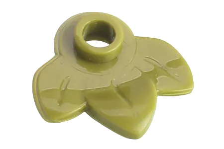 KBW Klemmbausteine Pflanzenblatt 1x1 in olive grün 100Stück