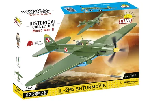COBI Klemmbausteine Flugzeug Polnische Ilyushin IL-2 Shturmovik - 625 Teile