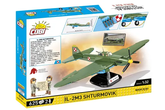 COBI Klemmbausteine Flugzeug Polnische Ilyushin IL-2 Shturmovik - 625 Teile