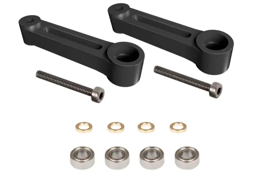 OMPHobby Ersatzteile Taumelscheiben Mischerarm Set in schwarz für M4, M4 Max