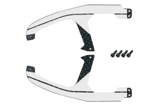 Microheli Ersatzteil Landegestell mit Schrauben für King Cobra Haube für OMPHobby M2 EVO