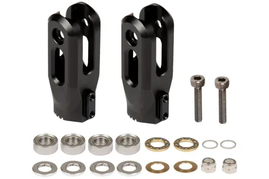 OMPHobby Ersatzteile Aluminium Hauptrotor Blatthalter Set in schwarz für M4, M4 Max
