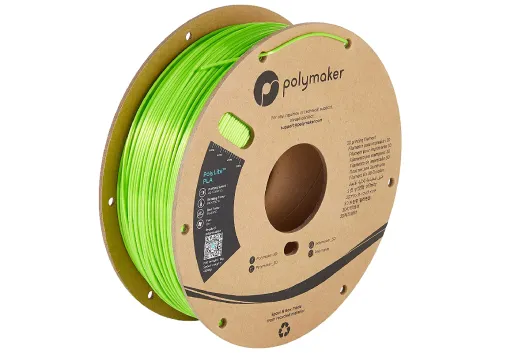 Polymaker PolyLite SILK PLA Filament Lime Grün mit Metallglanz 1,75mm 1kg