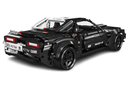 MouldKing Klemmbausteine weiß schwarzer Sportwagen mit RC Set - 1678 Teile