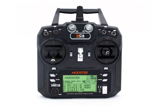 MODSTER XC6 6- und 10-Kanal Fernsteuerung inklusive MODSTER MR6 6 Kanal Empfänger