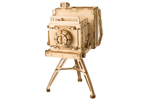 Lasercut Holzbausatz Standmodell Fotoapparat - 140 Teile
