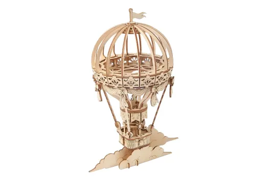 Lasercut Holzbausatz Standmodell Heißluftballon - 140 Teile