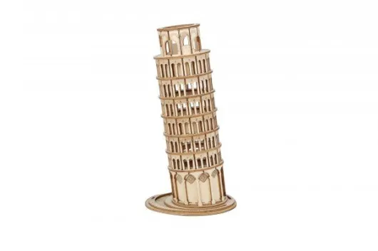 Lasercut Holzbausatz Standmodell Schiefer Turm - 173 Teile