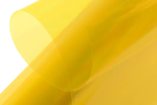 Kavan Bügelfolie 64cm Breit 2Meter Rolle in transparent gelb