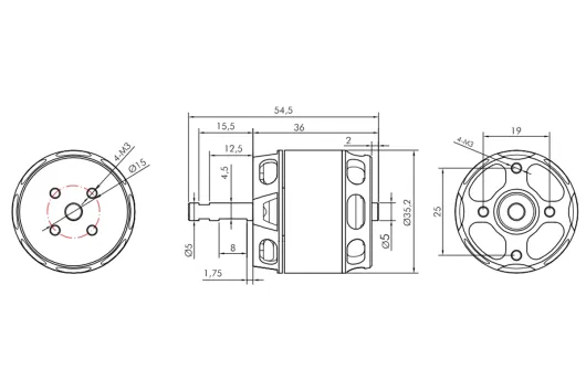 Kavan Brushless Motor PRO 3536-1150