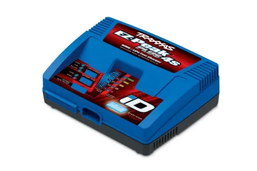 Traxxas Ladegerät EZ-Peak Plus 4S Schnell-Lader 75Watt bis 8A, NiMH und LiPo 2S 3S und 4S Traxxas mit iD-Akkuerkennung