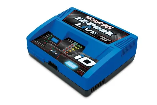 Traxxas Ladegerät EZ-Peak Live Schnell-Lader 100Watt bis 12A, NiMH und LiPo 2S 3S und 4S Traxxas mit iD-Akkuerkennung