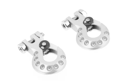 RC Crawler Scalezubehör 1/10 CNC Aluminium-Schlepphaken silbern