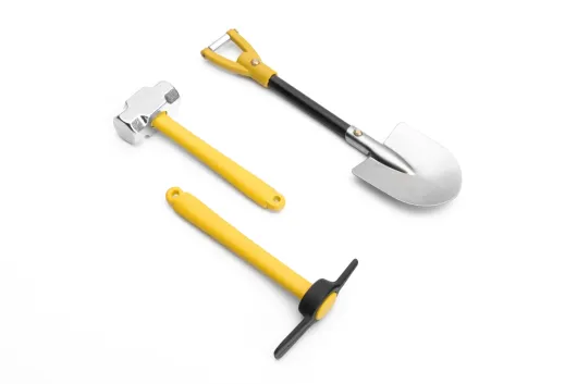 RC Crawler Scalezubehör 1/10 Metallhammer, Hacke und Spaten Set