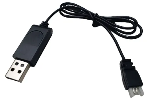 DF Models Ersatzteile USB-Ladekabel 1S LiPo für EasyFly Delta RC-Flugmodell RTF und DF-100 PRO FPV Helikopter mit FPV-Kamera und SkyWatcher 5in1 DIY Block-Drone RTF