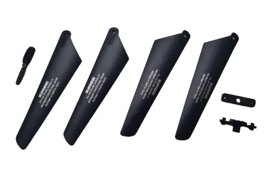 DF Models Ersatzteile Rotorblätter, Heckrotor und Aufnahme für DF-100 PRO FPV Helikopter mit FPV-Kamera