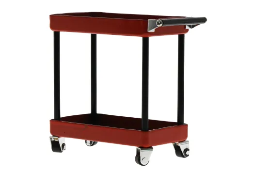 RC Crawler Scalezubehör 1/10 Werkstattwagen Montagewagen 2Etagen 86x42x93mm in rot