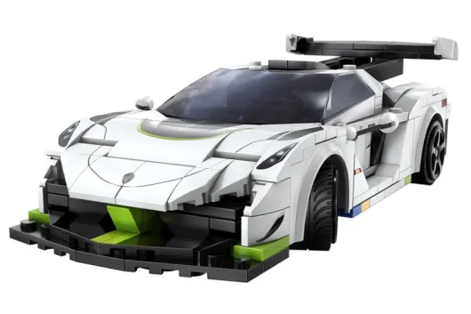 CaDA Klemmbausteine Fantasma Race Car - RC Set RTR mit Fernsteuerung oder via APP und Antriebsset - 322 Teile