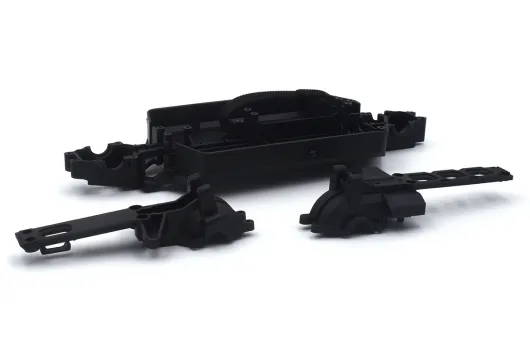 MODSTER Ersatzteile für RC Auto XGT Chassisplatte und Differentialabdeckung vorne/hinten