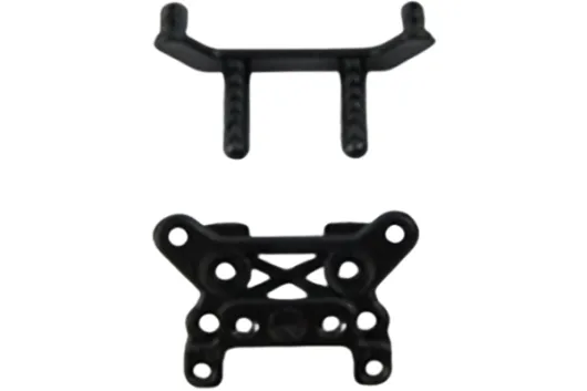 MODSTER Ersatzteile für RC Auto Rookie Dämpferbrücke mit Karosseriehalter hinten für Spoiler