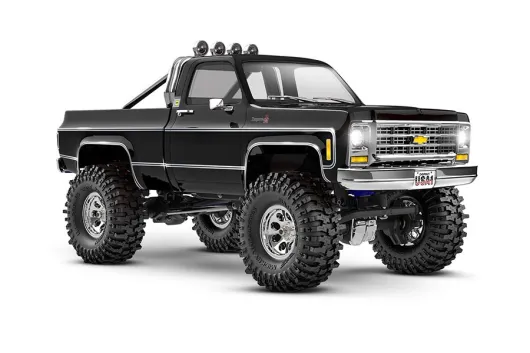 Traxxas TRX-4M Chevy K10 4x4 lifted schwarz 1/18 Crawler RTR Brushed, mit Akku und USB Lader
