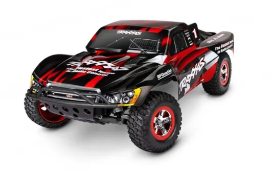 Traxxas Slash rot 1/10 2WD Short-Course RTR Brushed, mit Akku und 4A USB-C-Lader Clipless